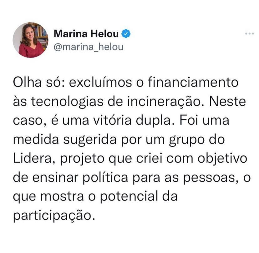 Deputada atua pelos catadores do estado de São Paulo