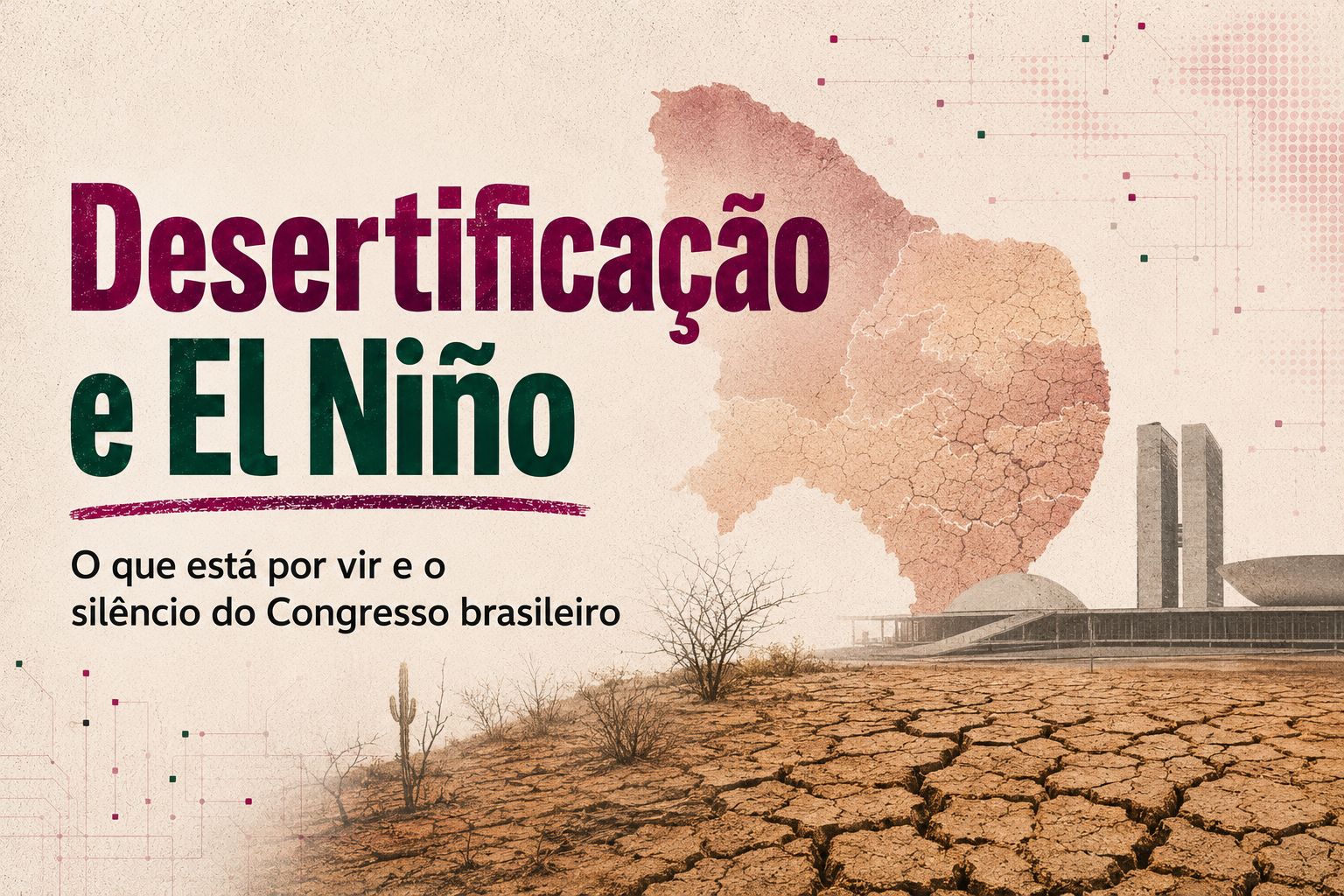 Desertificação e El Niño: o que está por vir e o silêncio do Congresso brasileiro