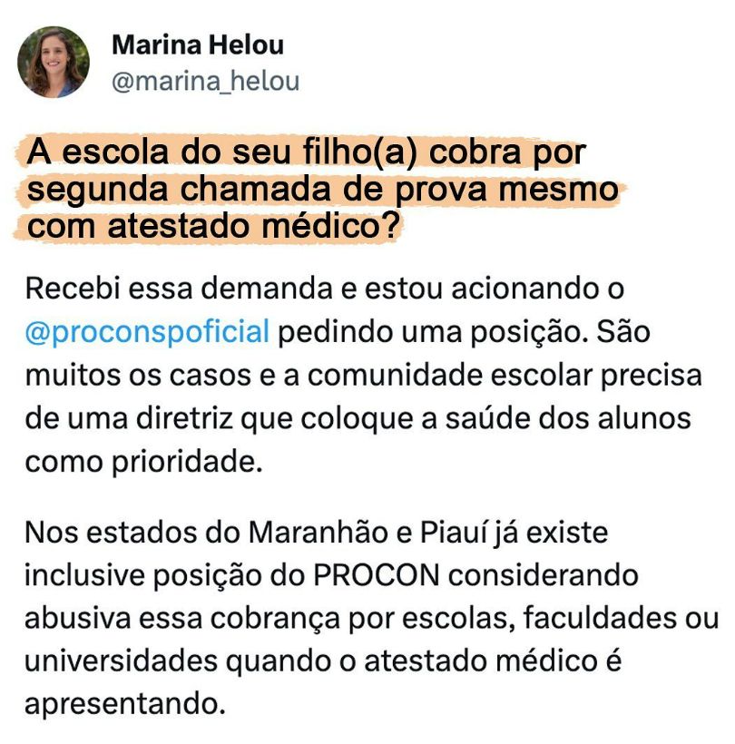Procon SP responde deputada Marina Helou sobre cobranças de taxas abusivas nas escolas