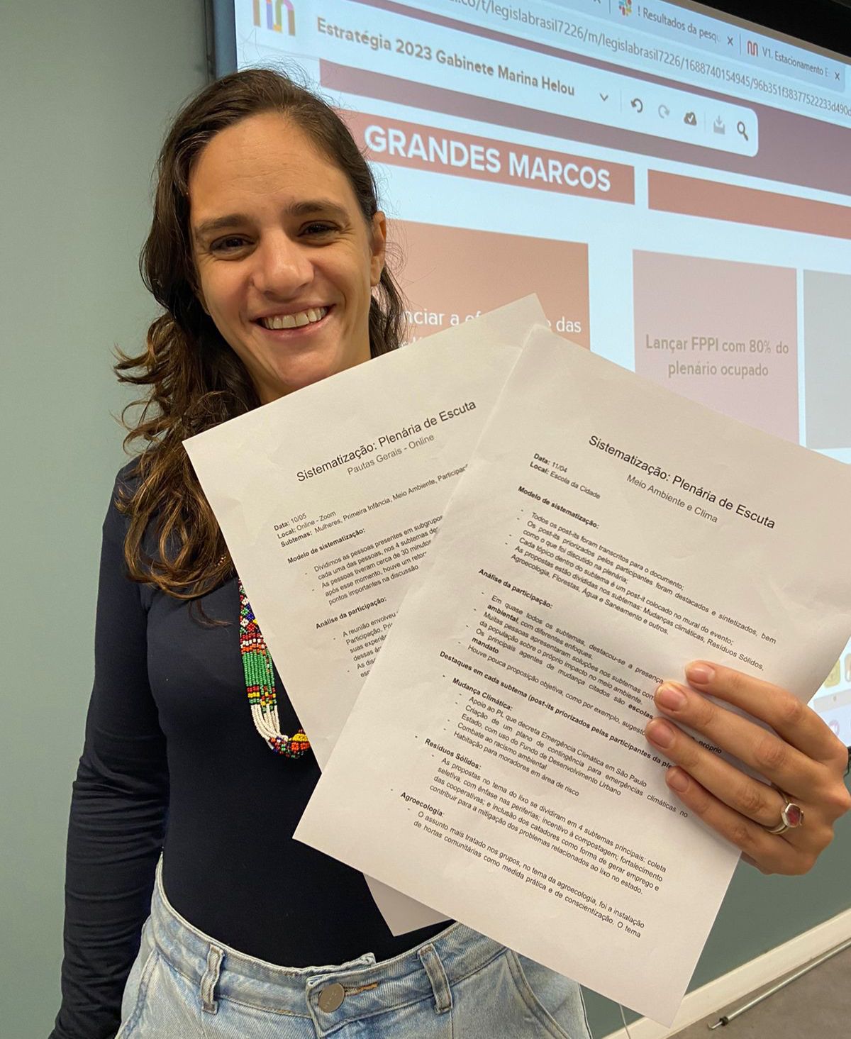 Marina Helou utiliza propostas da população para planejamento do mandato
