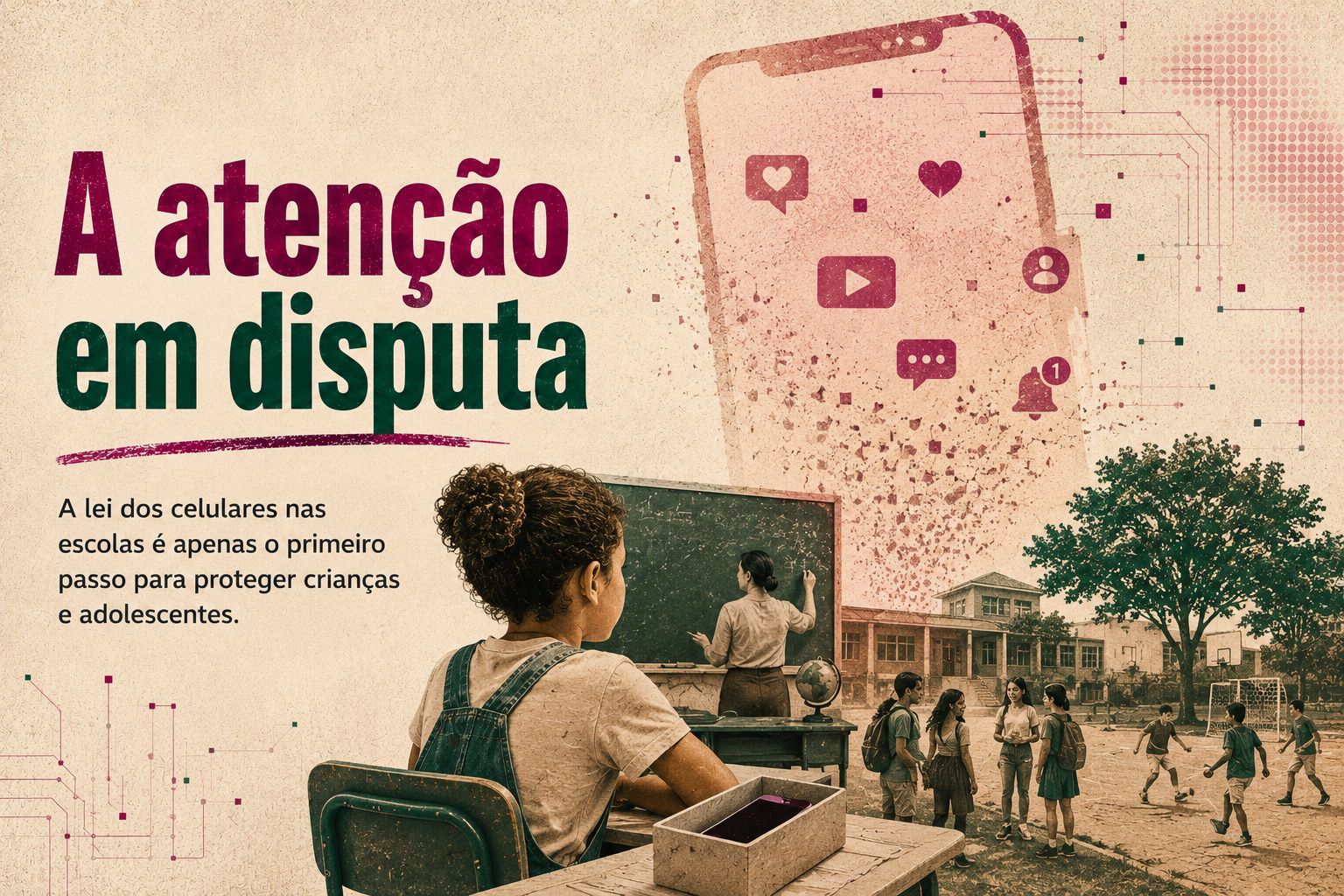 Lei que proíbe celulares nas escolas: por que proteger a atenção de crianças e adolescentes é urgente